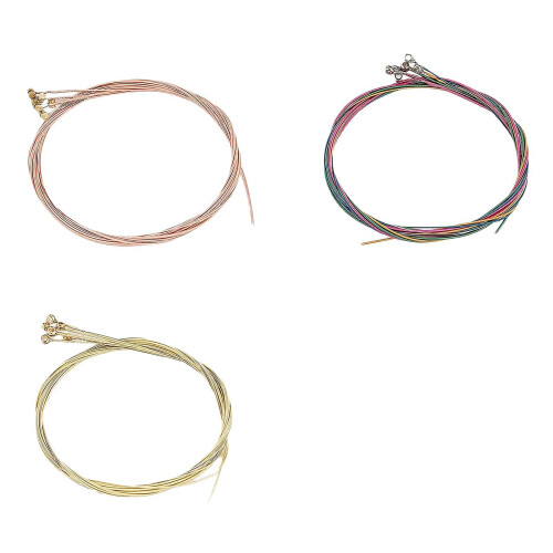 6Pcs Colorful Guitar String Replacement Acoustic-brass strings 1