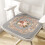 Memory Foam Chair Cushions Flower Pattern Square-Style 7 1 7