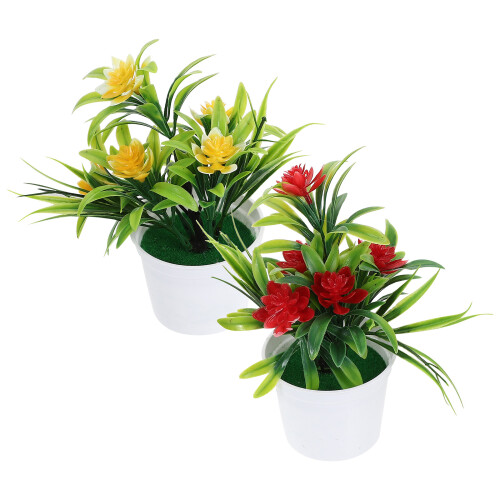 20 . bonsáis artificiales en maceta plástica para decoración 2