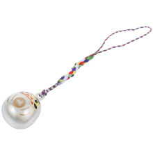 2Pcs Silver Daruma Pendant Key Wristlet Lanyard for Women