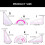 Universal Sewing Ruler with Clear marking  Plastic-Scale 8535 5