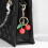 Cherry Pendant Keychain Stylish Fruit Charm Keyring-White 6