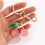 Cherry Pendant Keychain Stylish Fruit Charm Keyring-White 7