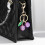 Cherry Pendant Keychain Stylish Fruit Charm Keyring-White 4