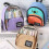 Large Capacity Pencil Case Backpack Like Pencil Pouches-Khaki 3