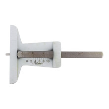 Stainless Steel Tyre Tire Tread Depth Gauge Meter