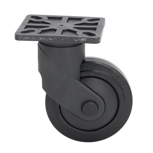 5-Inch Plastic Caster Wheel 400lb Load Silent Rubber Replacement 2