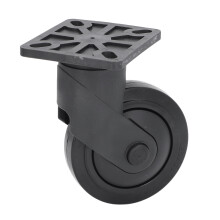 5-Inch Plastic Caster Wheel 400lb Load Silent Rubber Replacement