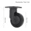 5-Inch Plastic Caster Wheel 400lb Load Silent Rubber Replacement 2