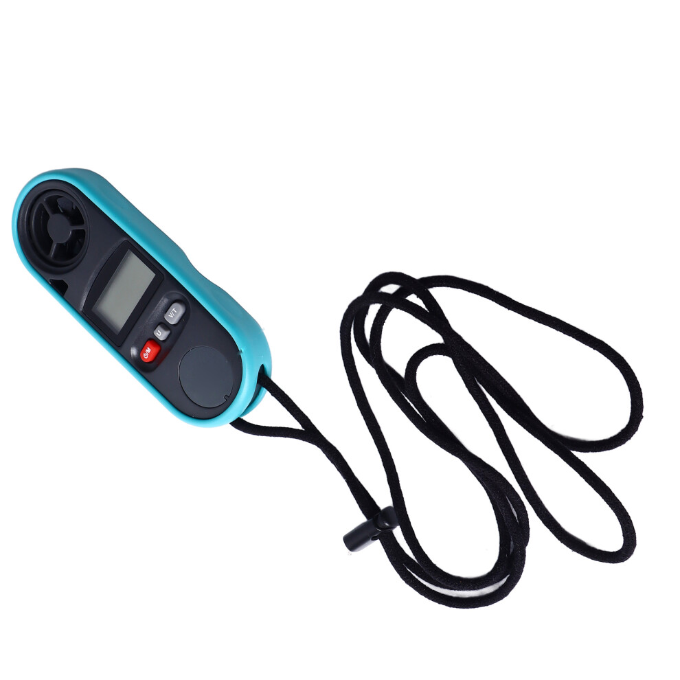 Handheld Lcd Anemometer Thermometer Wind Speed Temp Meter, Backlit Display 8441349687675