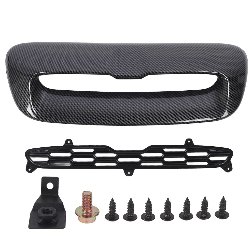 Hood Scoop Vent Grille Carbon Fiber Color Enhanced 8320539344416