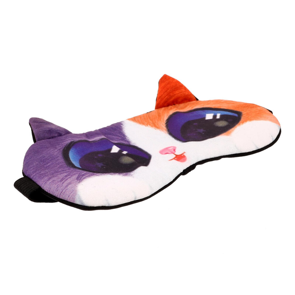 Light Portable Sleep Mask Youth Size Adjustable Cartoon Animal Eye Shade Weight Contoured Eye Cover For Travel Home Nap