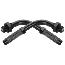 2Pièces Accessoires Câble Réglable Aluminium Noir
