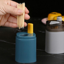 Drucktyp Zahnstocherbox Blau, Große Kapazität, 9,3 x 5,5 cm