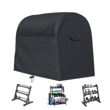 Dumbbell Rack Cover 101x63x89cm 210D Waterproof Dust Shield Ventilated Heavy-Duty Outdoor Gym Equipment Protector