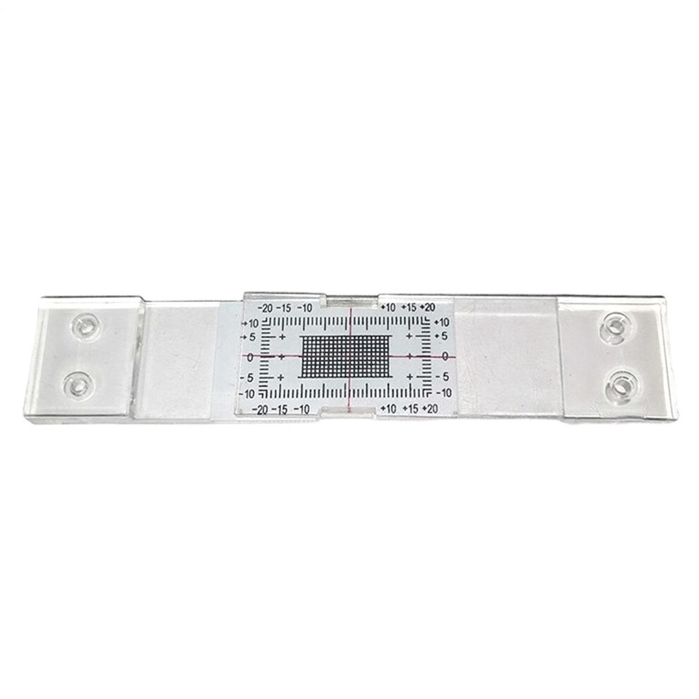 Crack Monitoring Device Acrylic Standard Crack Gauge Analog Transparent Tool For Horizontal And Vertical Measurement 9084446930665