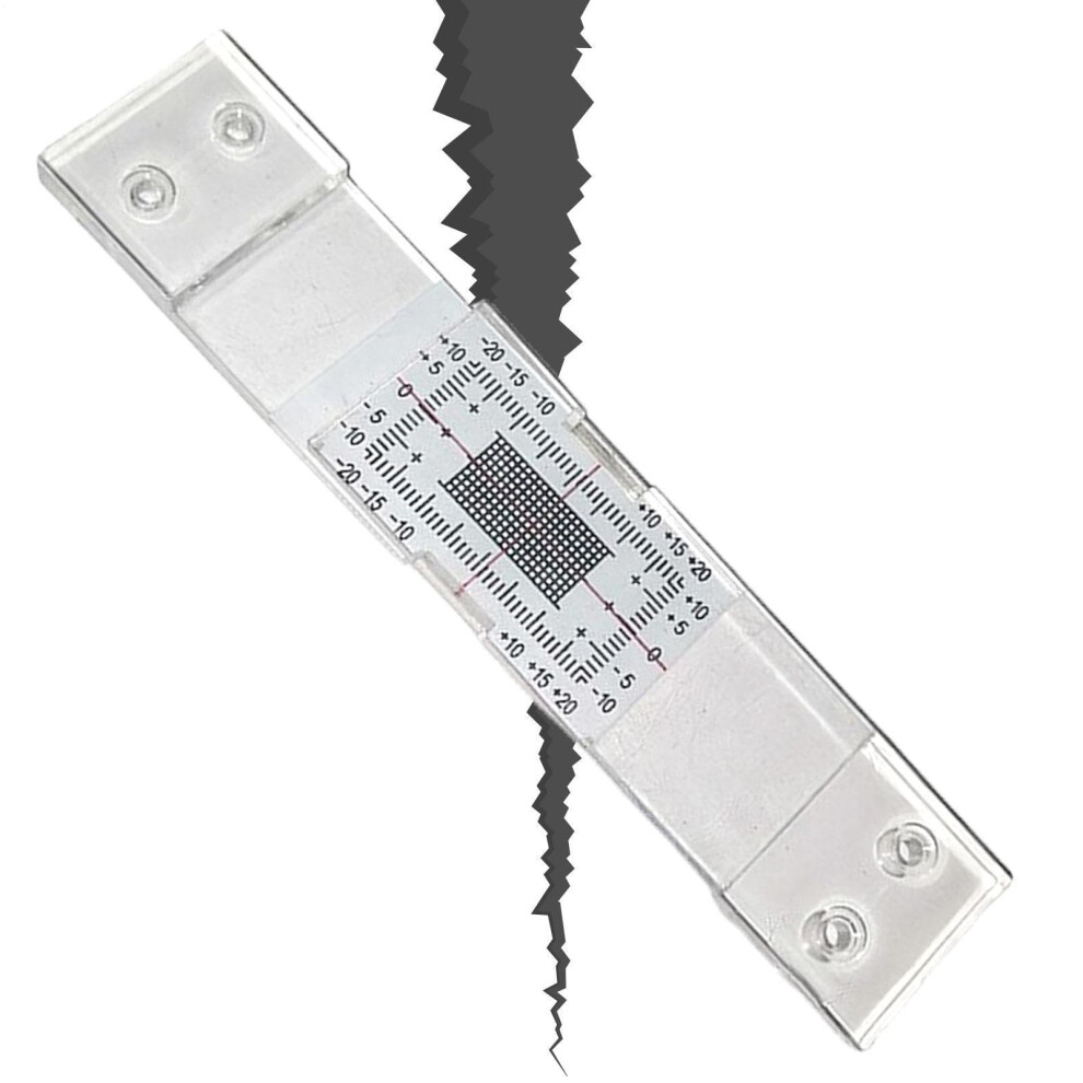 Concrete Crack Monitor Analog Transparent Tool Horizontal Vertical Measurement For Building Walls Seismic Retrofit 9016109879189