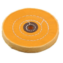 Cotton Lint Cloth Polishing Wheel 2-8 Inch, Jewelry Buffing Wheel For Gold And Silver Polishing, Yellow 8 Inch, 1pc