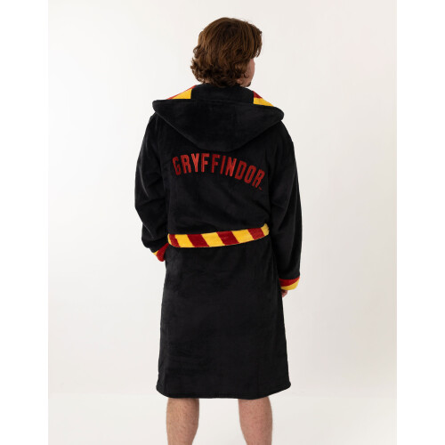 Harry Potter (Small) Harry Potter Hooded Bathrobe (Unisex Black) 1