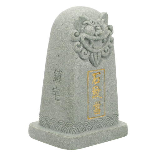 4Pcs Multicolor Tea Table Statues Asian Sandstone Home Decorations 2