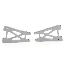 Premium Aluminiumlegierung Hinterradschwingarme für 1/10 RC Offroad-Fahrzeug Silber