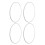 4Pcs 17 Inch Wheel Rim Protector Ring Aluminum 9