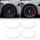 4Pcs 17 Inch Wheel Rim Protector Ring Aluminum 12
