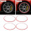 4Pcs 17 Inch Wheel Rim Protector Ring Aluminum 12