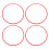 4Pcs 16 Inch Wheel Rim Protector Ring Anti Scratch 4