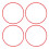 4Pcs 16 Inch Wheel Rim Protector Ring Anti Scratch 5
