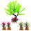 Artificial Green Plant with Resin Base for-Style Three 1