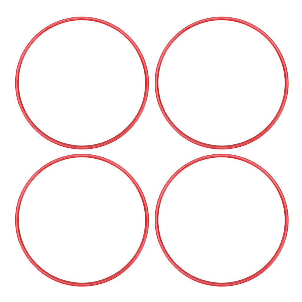 4Pcs 16 Inch Wheel Rim Protector Ring Anti Scratch Red 8320539347691