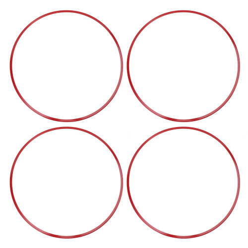 4Pcs 17 Inch Wheel Rim Protector Ring Aluminum