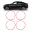 4Pcs 16 Inch Wheel Rim Protector Ring Anti Scratch 11