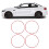 4Pcs 17 Inch Wheel Rim Protector Ring Aluminum 11