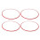 4Pcs 17 Inch Wheel Rim Protector Ring Aluminum 7