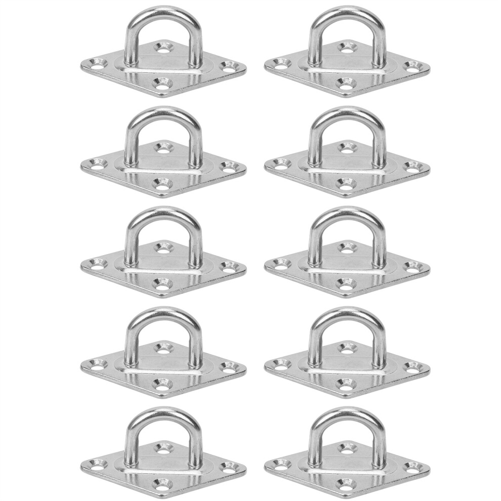 10Pcs M5 4 Holes DiamondShaped Eye Plate 304