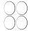 4Pcs 17 Inch Wheel Rim Protector Ring Aluminum 8