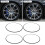 4Pcs 17 Inch Wheel Rim Protector Ring Aluminum 12