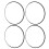 4Pcs 17 Inch Wheel Rim Protector Ring Aluminum 3