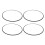 4Pcs 17 Inch Wheel Rim Protector Ring Aluminum 7