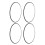 4Pcs 17 Inch Wheel Rim Protector Ring Aluminum 9