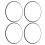 4Pcs 17 Inch Wheel Rim Protector Ring Aluminum 2
