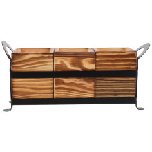 Wooden Utensil Caddy For Kitchen Countertop