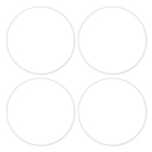 4Pcs 17 Inch Wheel Rim Protector Ring Aluminum