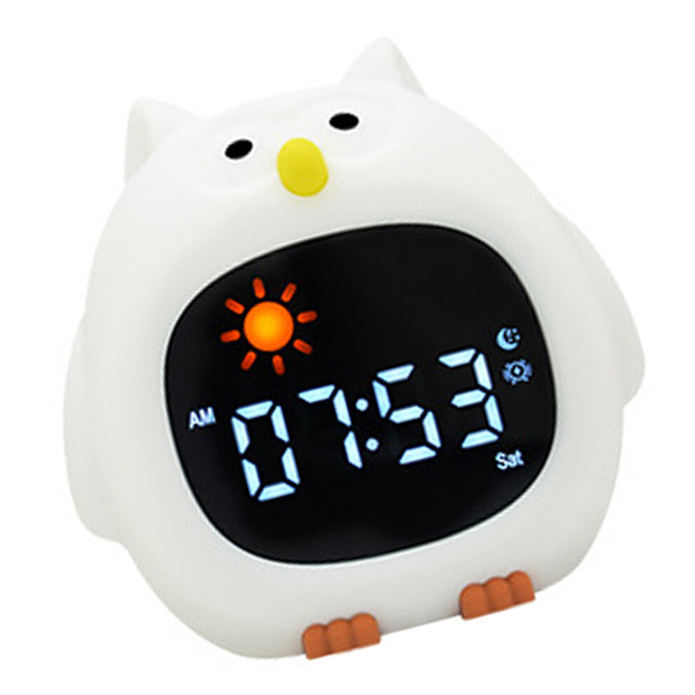 Fun Animal Designing Alarm Clock For Easy Kids Waking Up-owl