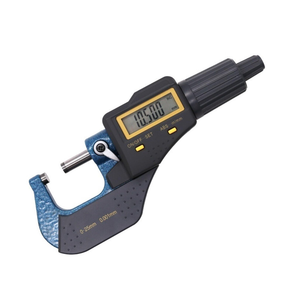 Electronic Measuring Caliper 0-25Mm Digital Outside Micrometer 0.001Mm Resolution Thickness Gauge With Box 9084446931396