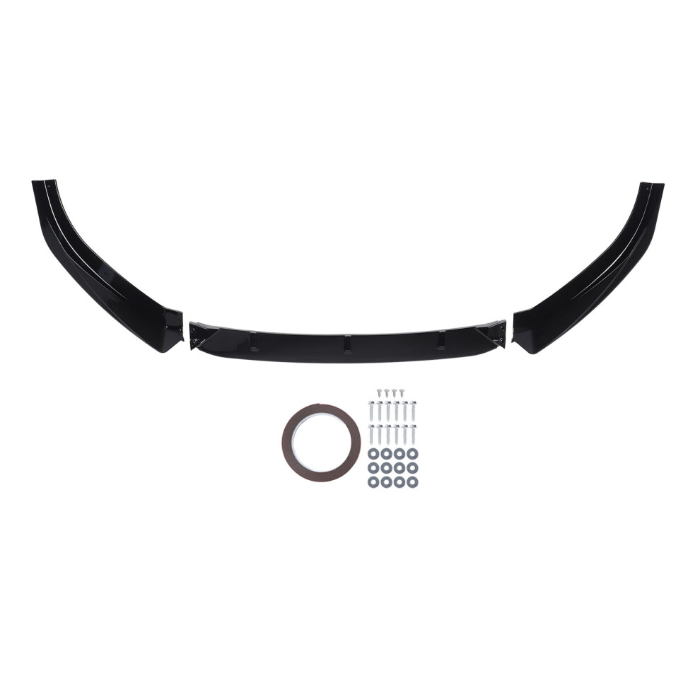 3Pcs Front Bumper Lip Splitter Body Kit Anti Black 8320539348391