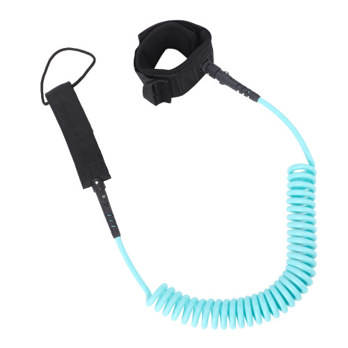 9.8ft Surf Leash Spiral TPU Coiled Stand Up 2