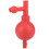 2 Pcs Scientific Ear Sucking Bulb 3-Way Natural Rubber Quantitative Lab Tool 4